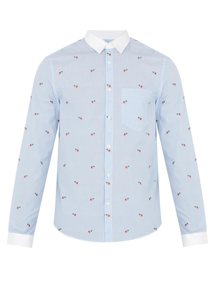 Gucci Striped Cotton-poplin Shirt