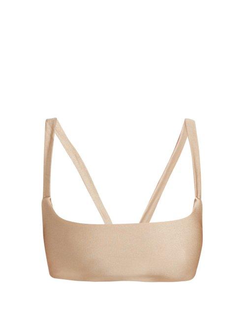 Matchesfashion.com Jade Swim - Revel Square Neck Bikini Top - Womens - Nude