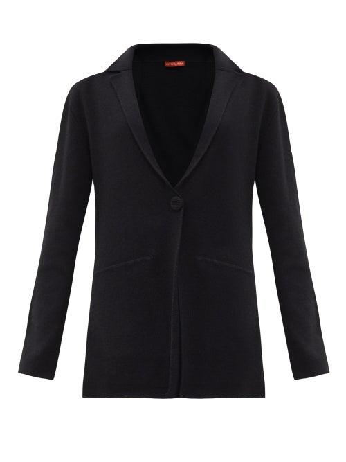 Matchesfashion.com Altuzarra - Heather Single-breasted Knitted Jacket - Womens - Black