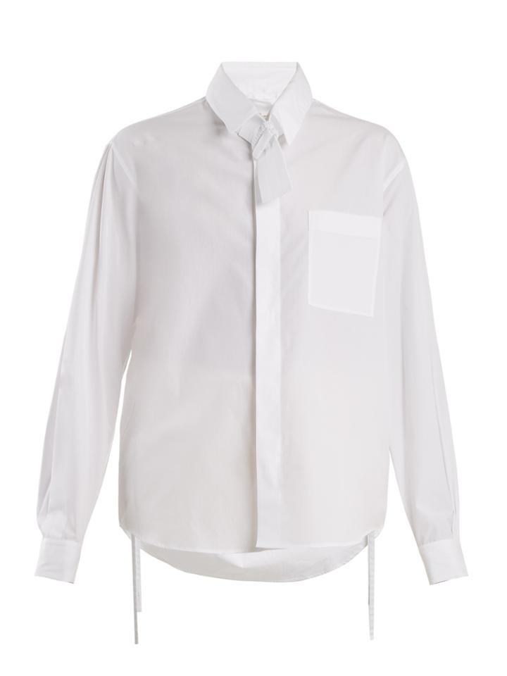 Craig Green Tie-neck Cotton Shirt