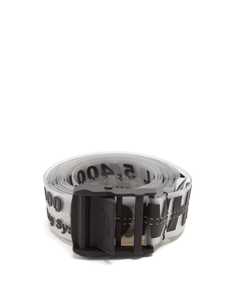 Off-white Logo-debossed Rubber Industrial Belt