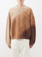 Noma T.d - Twist Hand-dyed Cotton Sweater - Mens - Brown Multi