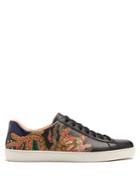 Gucci Ace Dragon-embroidered Low-top Leather Trainers