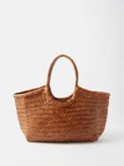 Dragon Diffusion - Nantucket Large Woven-leather Basket Bag - Womens - Tan
