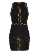 Balmain Embellished-cord Silk Dress
