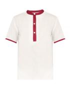 Matchesfashion.com P. Le Moult - Half Button Cotton Pyjama Top - Mens - White