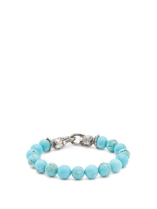 Matchesfashion.com Emanuele Bicocchi - Beaded Bracelet - Mens - Turquoise