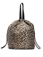 Matchesfashion.com Ganni - Leopard-print Recycled-fibre Shell Tote Bag - Womens - Leopard