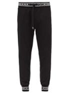 Matchesfashion.com Dolce & Gabbana - Logo Jacquard Cotton Blend Track Pants - Mens - Black