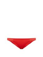 Matchesfashion.com Stella Mccartney - Neoprene And Mesh Bikini Briefs - Womens - Red