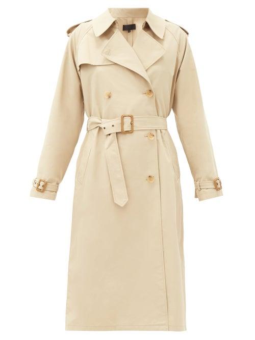 Matchesfashion.com Nili Lotan - Belted Cotton-blend Gabardine Trench Coat - Womens - Beige