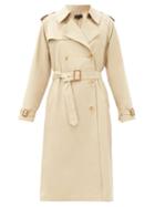Matchesfashion.com Nili Lotan - Belted Cotton-blend Gabardine Trench Coat - Womens - Beige