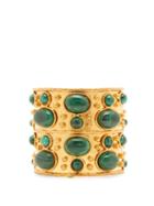 Matchesfashion.com Sylvia Toledano - Malachite Embellished Cuff Bracelet - Womens - Green