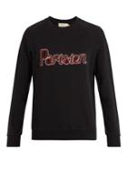Maison Kitsuné Parisian-print Crew-neck Cotton Sweatshirt