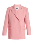 Msgm Double-breasted Crepe Jacket