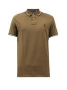 Polo Ralph Lauren - Logo-embroidered Cotton-piqu Polo Shirt - Mens - Khaki