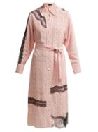 Matchesfashion.com Joseph - Claude Floral Print Silk Shirtdress - Womens - Red Multi