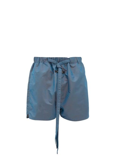 Matchesfashion.com Fear Of God - Iridescent Military Training Shorts - Mens - Blue