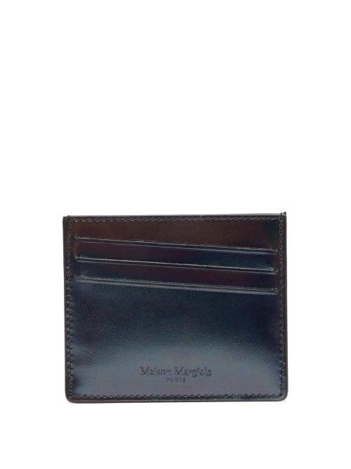 Matchesfashion.com Maison Margiela - Brushed Leather Cardholder - Mens - Black