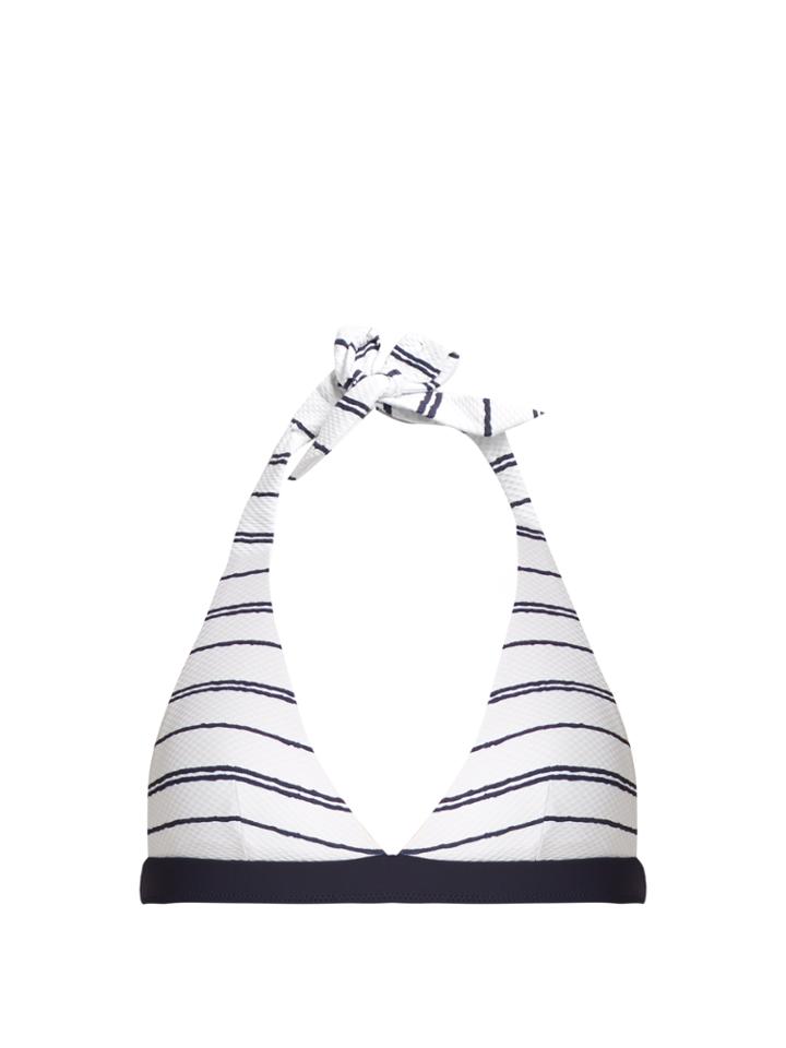 Heidi Klein Nassau Striped Halterneck Bikini Top