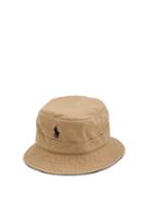 Matchesfashion.com Polo Ralph Lauren - Logo-embroidered Cotton-twill Bucket Hat - Mens - Khaki