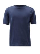 Matchesfashion.com Sunspel - Crew-neck Cotton-jersey T-shirt - Mens - Navy