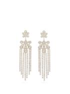 Matchesfashion.com Paco Rabanne - Palm Pendant Small Crystal Clip Earrings - Womens - Crystal