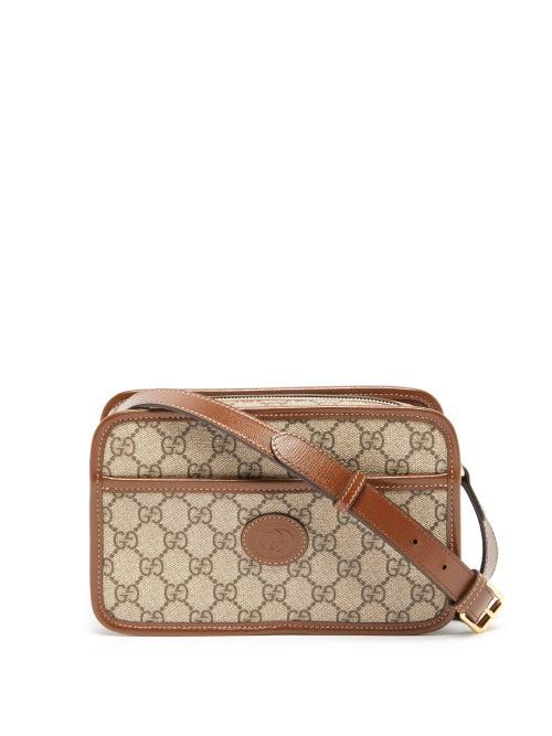 Gucci - Gg-logo Coated-canvas Cross-body Bag - Mens - Beige Multi