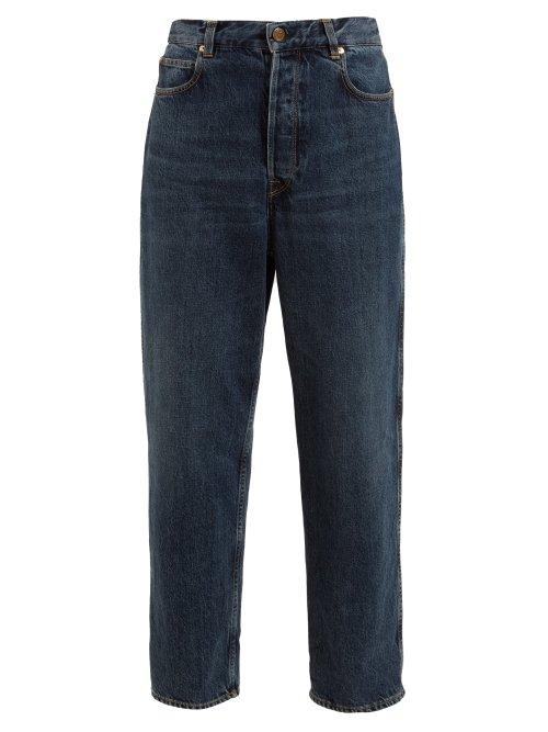 Matchesfashion.com Golden Goose Deluxe Brand - Kim High Rise Denim Boyfriend Jeans - Womens - Dark Denim