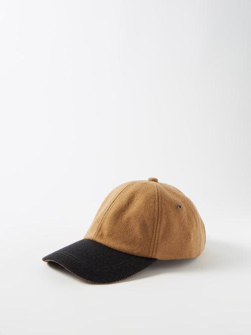 Paul Smith - Signature Stripe-trim Wool Baseball Cap - Mens - Beige Multi