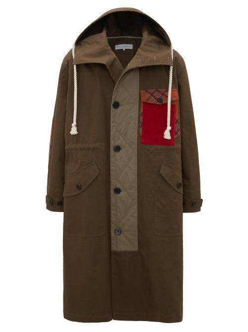 Jw Anderson - Patchwork Canvas Parka - Mens - Green