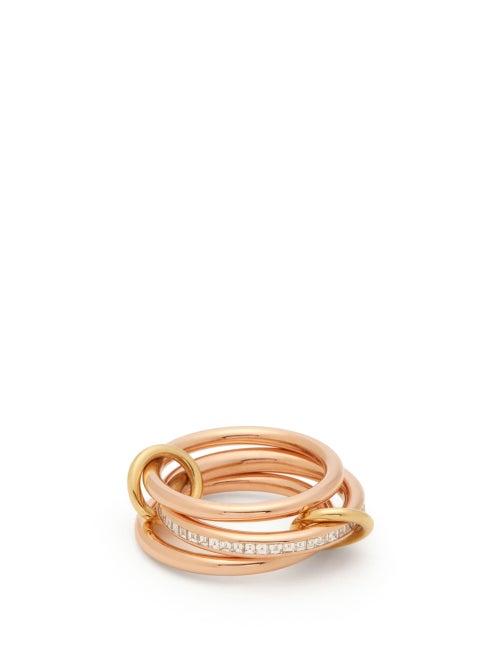 Spinelli Kilcollin - Ren Diamond & 18kt Rose Gold Ring - Womens - Gold