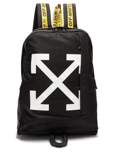 Matchesfashion.com Off-white - Easy Logo Print Technical Shell Backpack - Mens - Black