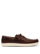 Matchesfashion.com Quoddy - Runabout Leather Boat Shoes - Mens - Dark Brown
