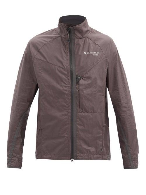 Matchesfashion.com Klttermusen - Ansur Logo-print Cotton-ripstop Hooded Jacket - Mens - Red