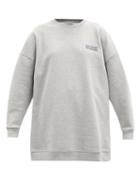 Matchesfashion.com Ganni - Software Recycled-cotton Blend Jersey Sweatshirt - Womens - Light Grey