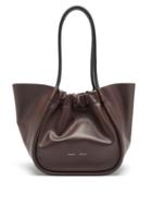 Matchesfashion.com Proenza Schouler - Large Ruched Leather Tote Bag - Womens - Burgundy