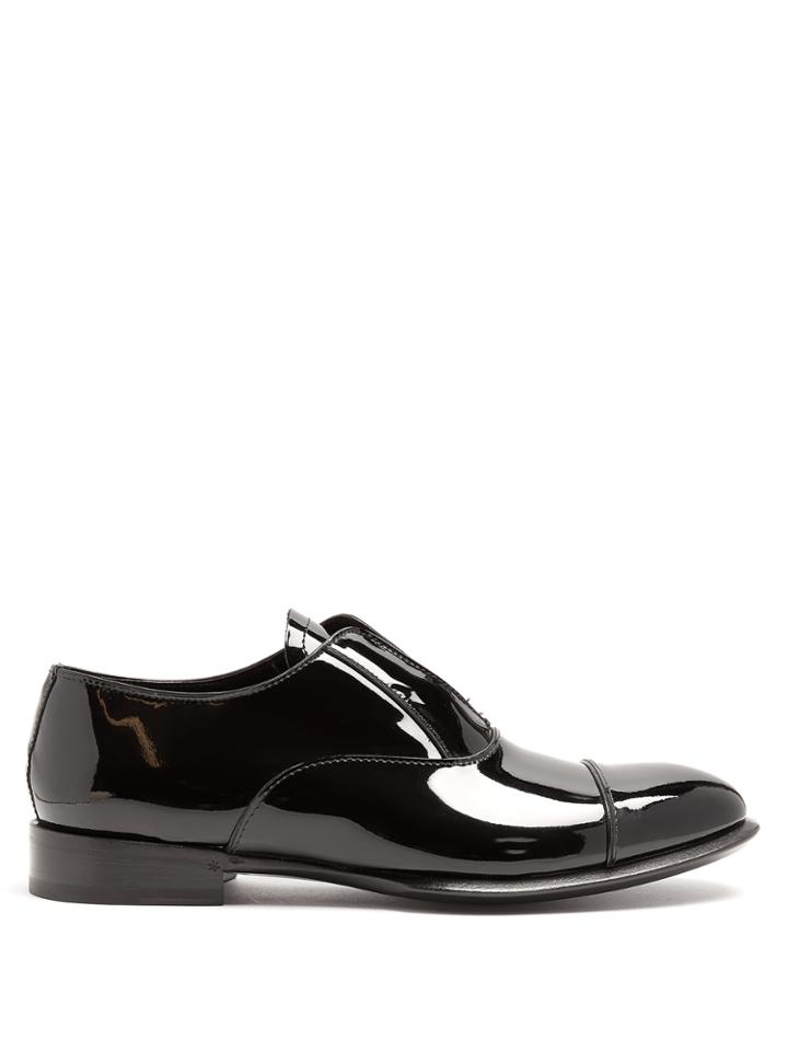 Alexander Mcqueen Patent-leather Derby Shoes