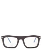 Tom Ford - Square Acetate Glasses - Mens - Black