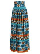 Stella Jean Ikat-print High-rise Maxi Skirt
