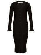 Givenchy Deep V-neck Ribbed-knit Wool Midi Dress