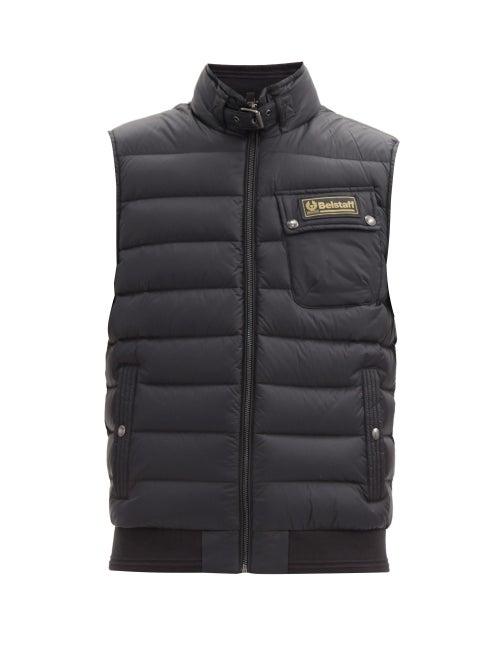 Matchesfashion.com Belstaff - Circuit Quilted Down-filled Shell Gilet - Mens - Black