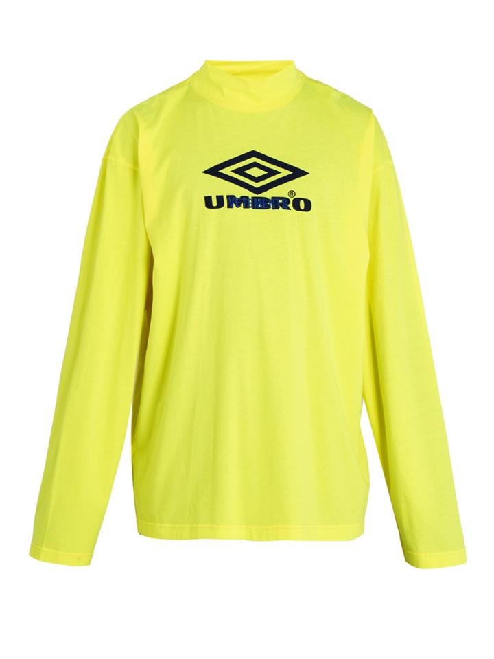 Vetements X Umbro Long-sleeved Cotton-jersey T-shirt