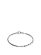 Matchesfashion.com Tom Wood - Double-link Box-chain Sterling-silver Bracelet - Mens - Silver