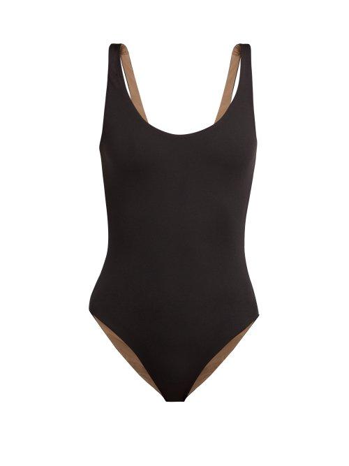 Matchesfashion.com Skin - The Lana Reversible Swimsuit - Womens - Black Brown