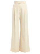 Matchesfashion.com See By Chlo - Wide Leg Crepe Trousers - Womens - Ivory