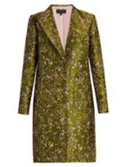 Giambattista Valli Floral-jacquard Single-breasted Coat