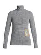 Chloé Houndstooth Jersey Roll-neck Top