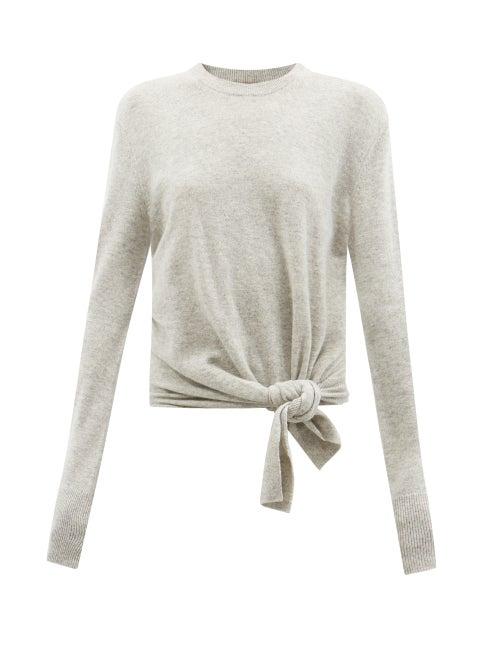 Altuzarra - Nalini Knotted Cashmere Sweater - Womens - Light Grey