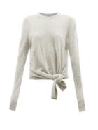 Altuzarra - Nalini Knotted Cashmere Sweater - Womens - Light Grey